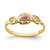14k Two-Tone Flower Ring R932