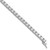 Sterling Shimmer Sterling Silver Rhodium-plated 4.5mm CZ 37 Stone 7 inch Bracelet QG3491-7
