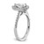14K White Gold Lab Grown Diamond VS/SI FGH Pear Halo Semi-mount Eng RM2064E-100-7WLG