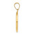 14k Confirmation Medal Hollow Round Pendant REL170