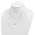 Sterling Silver CZ  2-Strand w/1.75in ext. Necklace QG5473-16