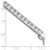 Sterling Shimmer Sterling Silver Rhodium-plated 7 inch 40 Stone CZ Bracelet QG3490-7