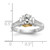 14K Two-Tone Lab Grown Diamond VS/SI FGH Peg Set Semi-mount Eng Ring RM2585E-075-7WYLG