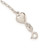 Sterling Silver Polished Enamel Heart LOVE Bracelet QG3625-7.5