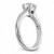 14K White Gold Lab Grown Diamond VS/SI FGH Round Semi-mount Eng Ring RM2578E-100-7WLG