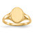 14k 8.5x6.5mm Open Back Child's Signet Ring RS194