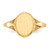 14k 8.5x6.5mm Open Back Child's Signet Ring RS194