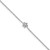 Sterling Silver Rhodium-Plated Bezel Set CZ w/ .5in Ext. Bracelet QG5670-6.75