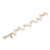 Sterling Silver FW Cultured Button Pearl 7.5in Bracelet QH1858-7.5
