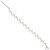 Sterling Silver FW Cultured Button Pearl 7.5in Bracelet QH1858-7.5