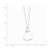 Sterling Silver Open Heart Holding A Heart Dangle 16 inch Necklace QH778-16
