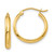 10k Polished Hoop Earring 10TA232