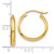 10k Polished Hoop Earring 10TA232