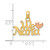 10k Two-Tone We Love Nana Charm 10M2171