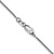 10k WG 1.05mm Spiga Chain 10WSP025-18