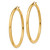 10k Polished 4mm Lightweight Tube Hoop Earrings 10T954L