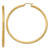 10k Diamond-cut 3mm Round Hoop Earrings 10TC274