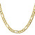 10k 6.75mm Concave Open Figaro Chain 10LF180-22