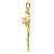 10k Polished Cross Charm 10D164