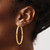 10k Polished Hoop Earring 10TA236