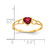 10k Polished Genuine Garnet Birthstone Ring 10XBR154