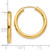 10k Polished Endless Tube Hoop Earrings 10TF808