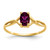 10k Polished Genuine Rhodolite Garnet Birthstone Ring 10XBR231