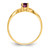 10k Polished Genuine Rhodolite Garnet Birthstone Ring 10XBR231