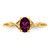 10k Polished Genuine Rhodolite Garnet Birthstone Ring 10XBR231