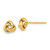 10k Polished Love Knot Post Earrings 10TL1047