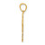 10k Budded Cross Pendant 10C1121