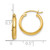 10k Polished Hoop Earring 10TA231