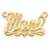 10k Yellow Gold Diamond-cut Heart Name Plate 10XNA167Y