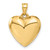10K Polished 3-D Heart Pendant 10C2911
