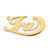 10k Yellow Gold Swoop Name Plate 10XNA945Y