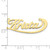 10k Yellow Gold Swoop Name Plate 10XNA945Y