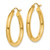 10K Polished 3mm Tube Hoop Earrings 10T937