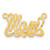 10k Yellow Gold Satin Diamond-cut Heart Name Plate 10XNA189Y