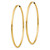 10k Polished Round Endless 2mm Hoop Earrings 10H986