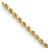 10k 2mm Semi-solid D/C Rope Chain 10DH014-26