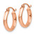 10k Rose Gold Hoop Earrings 10TF568