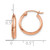 10k Rose Gold Hoop Earrings 10TF568