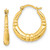 10k Polished Hoop Earrings 10ER282