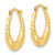 10k Polished Hoop Earrings 10ER282