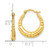 10k Polished Hoop Earrings 10ER282