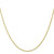 10k 1.55mm Carded Cable Rope Chain 10K11RY-16