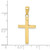 10k Polished Cross Pendant 10XR564