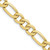 10k 10mm Concave Open Figaro Chain 10LF250-26