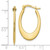 10K Polished Hoop Earrings 10TM651