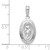 10k White Gold Miraculous Medal Pendant 10M1431W